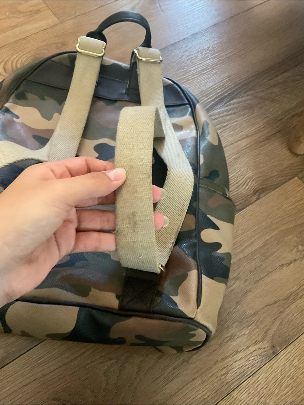 Michael Kors Camo Print Men's Backpack - Green/Brown